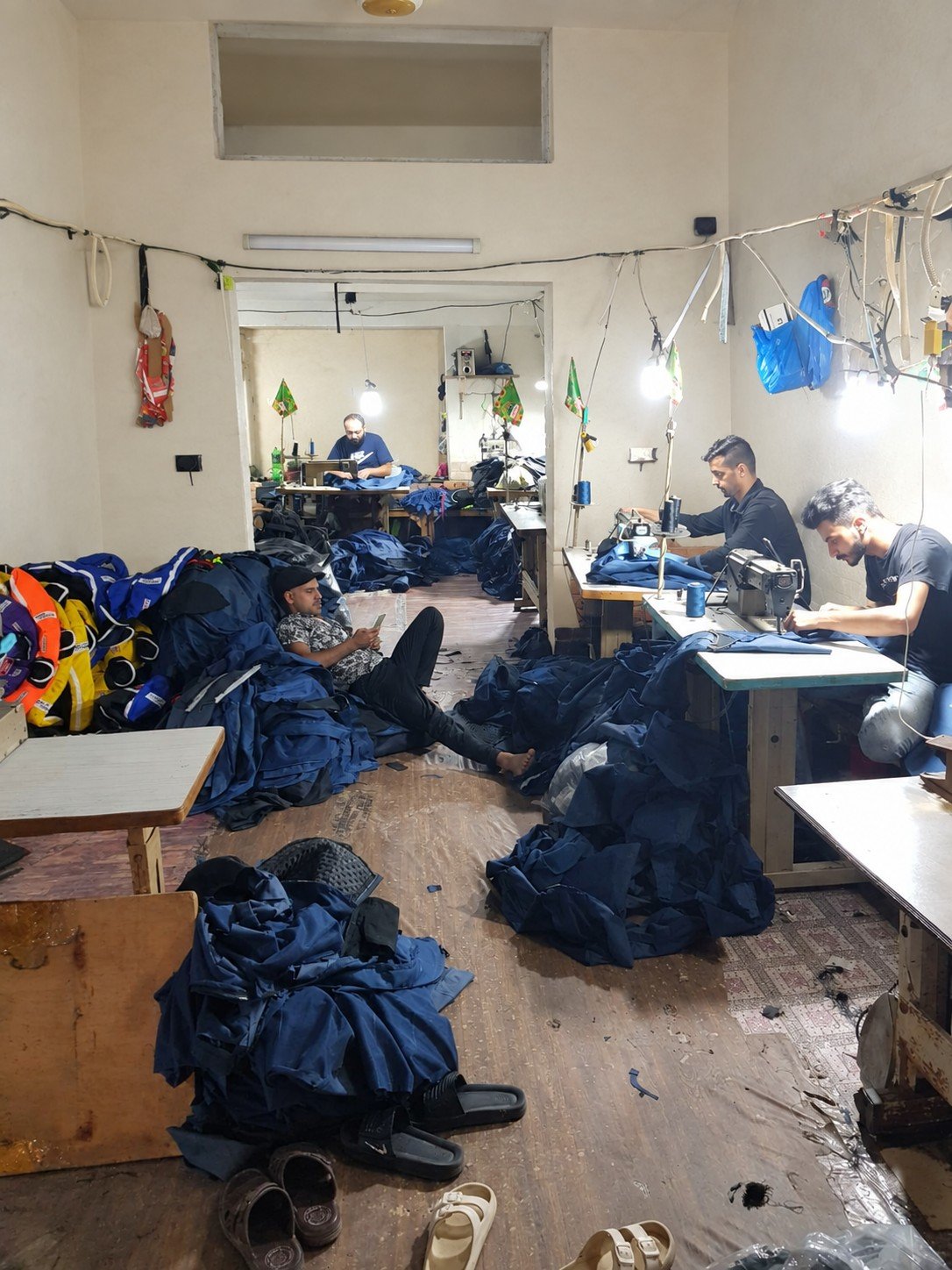 CrossPeak Apparel sewing floor in Sialkot, Pakistan